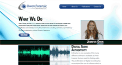 Desktop Screenshot of owenforensicservices.com